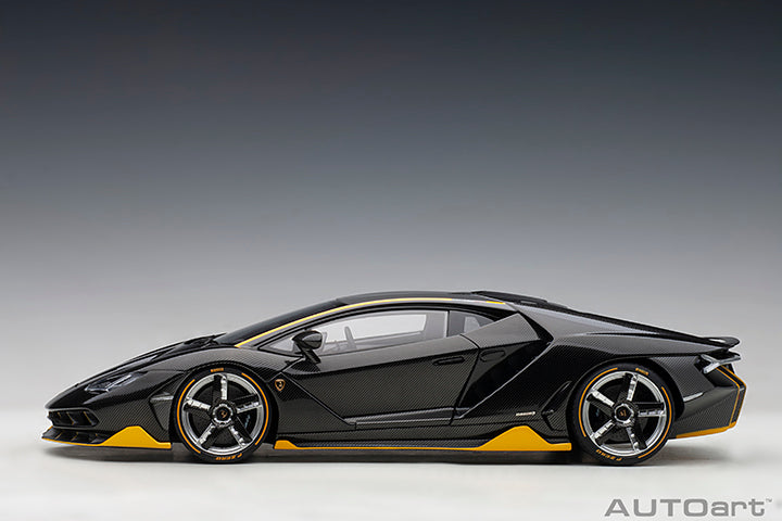 Lamborghini Centenario Clear Carbon with Yellow Accents