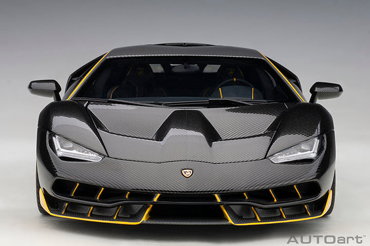 Lamborghini Centenario Clear Carbon with Yellow Accents