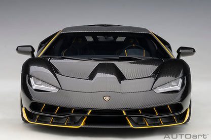 Lamborghini Centenario Clear Carbon with Yellow Accents
