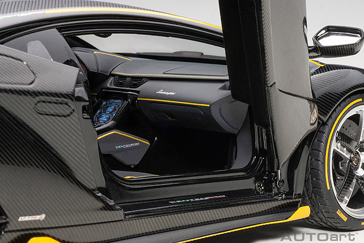 Lamborghini Centenario Clear Carbon with Yellow Accents