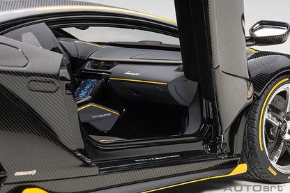 Lamborghini Centenario Clear Carbon with Yellow Accents