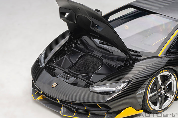 Lamborghini Centenario Clear Carbon with Yellow Accents
