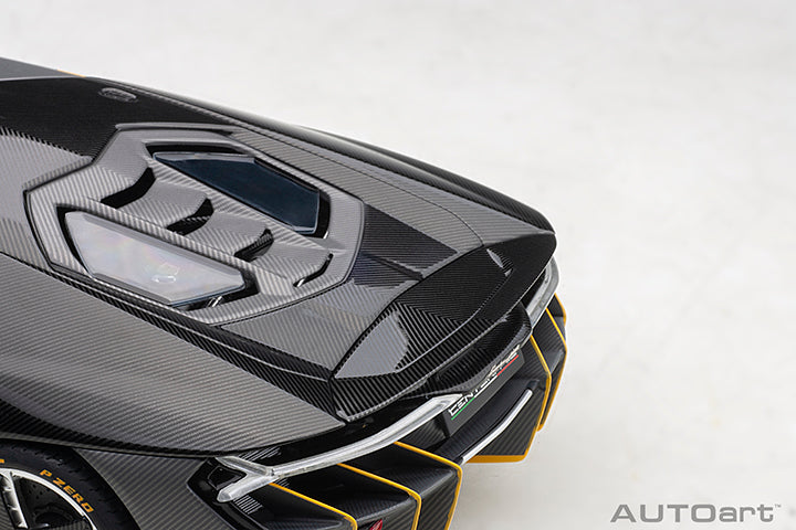 Lamborghini Centenario Clear Carbon with Yellow Accents