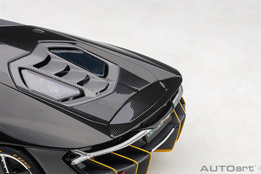 Lamborghini Centenario Clear Carbon with Yellow Accents