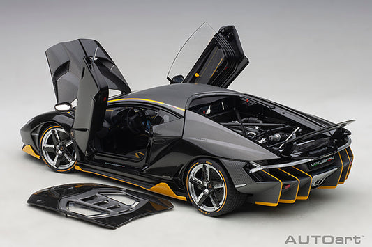 Lamborghini Centenario Clear Carbon with Yellow Accents