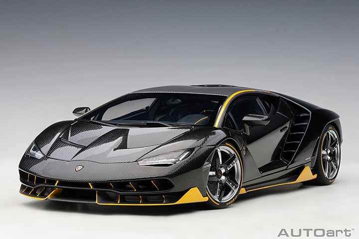 Lamborghini Centenario Clear Carbon with Yellow Accents