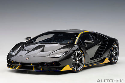Lamborghini Centenario Clear Carbon with Yellow Accents