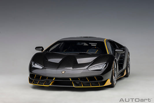 Lamborghini Centenario Clear Carbon with Yellow Accents