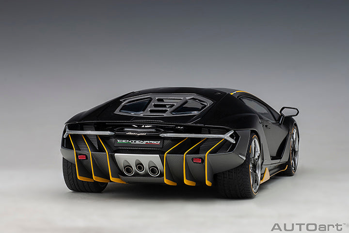 Lamborghini Centenario Clear Carbon with Yellow Accents