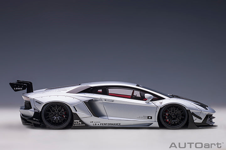 Liberty Walk LB-Works Lamborghini Aventador Matt Silver
