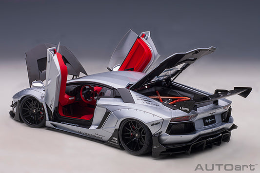 Liberty Walk LB-Works Lamborghini Aventador Matt Silver