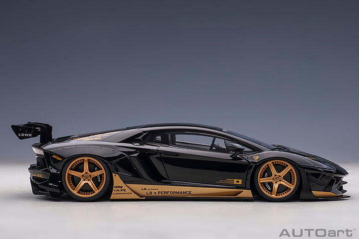 Liberty Walk LB-Works Aventador Gloss Black with Gold Accents