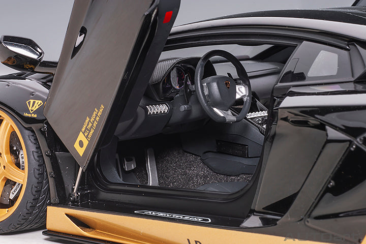 Liberty Walk LB-Works Aventador Gloss Black with Gold Accents