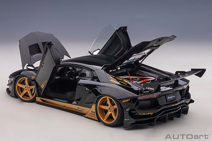 Liberty Walk LB-Works Aventador Gloss Black with Gold Accents
