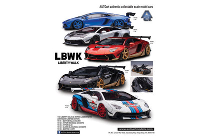 Liberty Walk LB-Works Aventador Gloss Black with Gold Accents