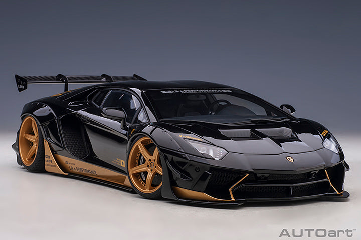Liberty Walk LB-Works Aventador Gloss Black with Gold Accents
