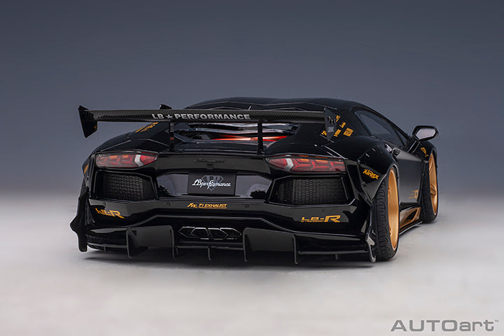 Liberty Walk LB-Works Aventador Gloss Black with Gold Accents