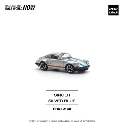 Porsche 911 Singer Silver/Blue