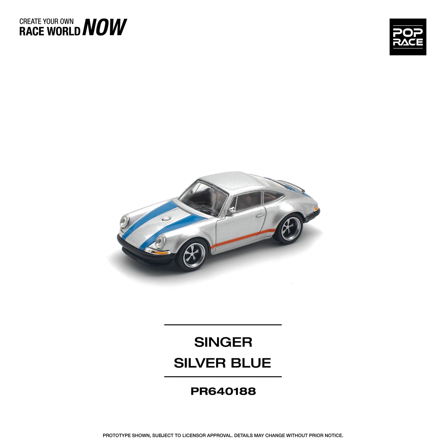 Porsche 911 Singer Silver/Blue