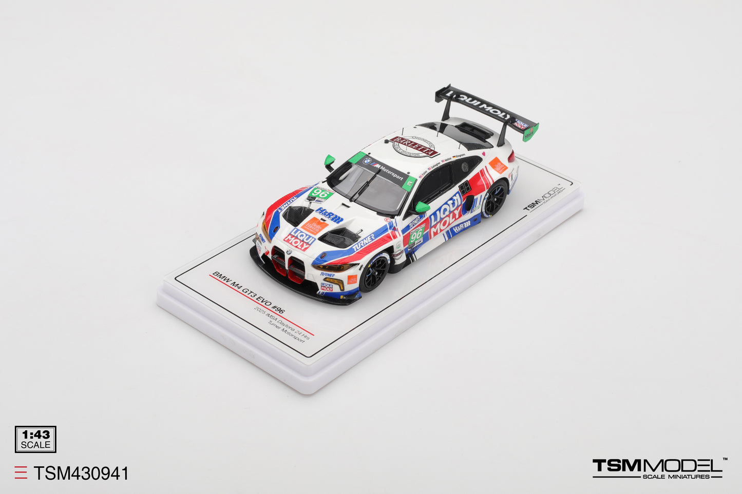 BMW M4 GT3 Evo No.96 Turner Motorsport 2025 IMSA Daytona 24 Hrs