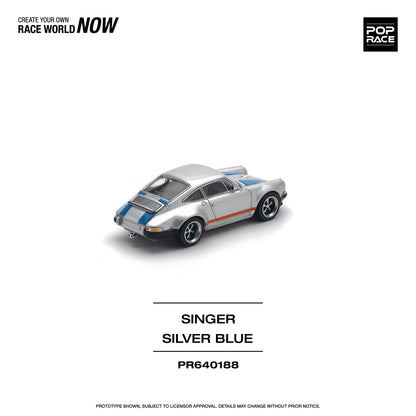 Porsche 911 Singer Silver/Blue