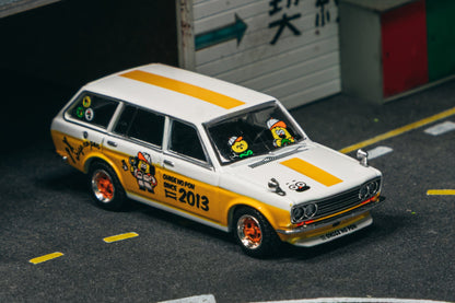 Datsun Bluebird 510 White/Yellow Ohige No Pon
