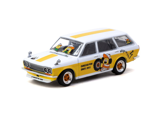 Datsun Bluebird 510 White/Yellow Ohige No Pon