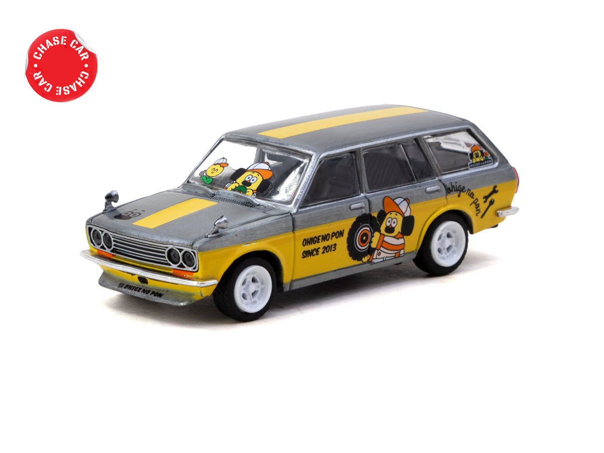 Datsun Bluebird 510 White/Yellow Ohige No Pon