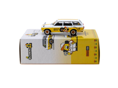 Datsun Bluebird 510 White/Yellow Ohige No Pon