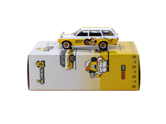 Datsun Bluebird 510 White/Yellow Ohige No Pon