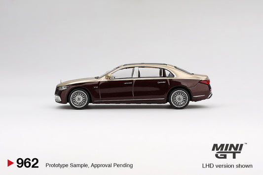 Mercedes-Maybach S680 Gold/Dark Red Metallic