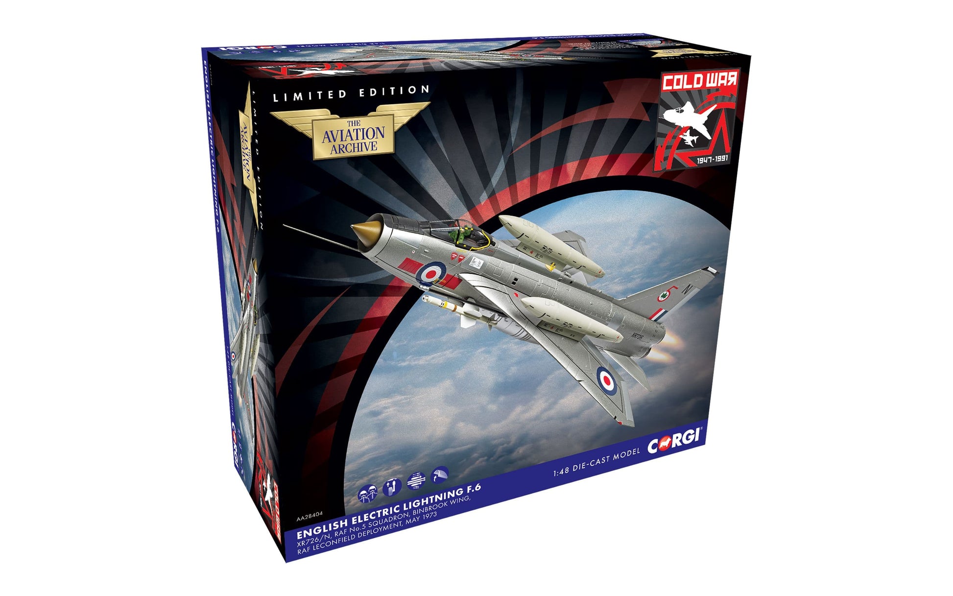 English Electric Lightning F.6 XR726/N RAF No.5 Squadron Binbrook Wing