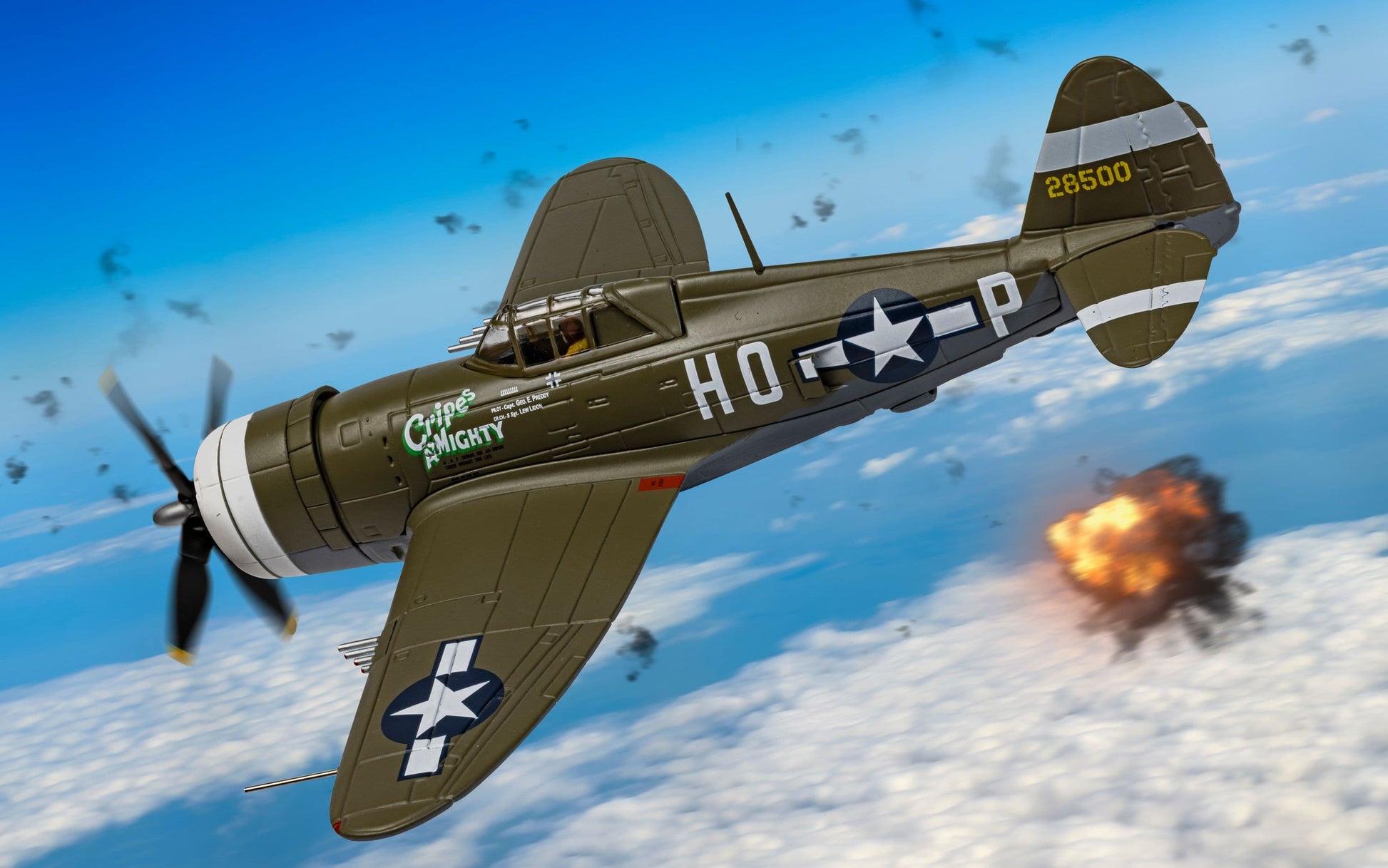 Republic P-47D Thunderbolt 42-8500/HO-P 'Cripes A Mighty'
