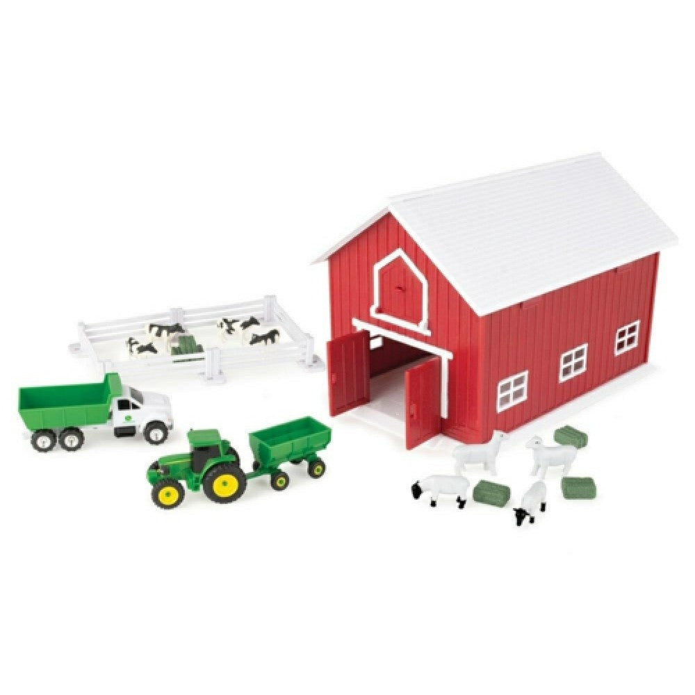 John Deere 24-Piece Playset with Red Barn