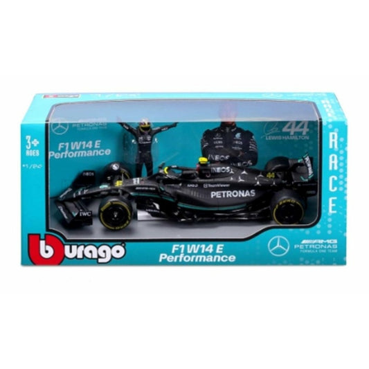 Mercedes-Benz AMG Petronas F1 Team 2023 Hamilton with Figure