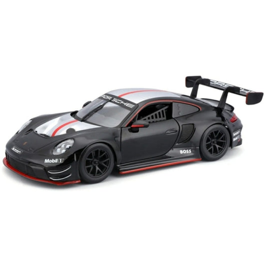 Porsche 911 GT3R Black and Silver