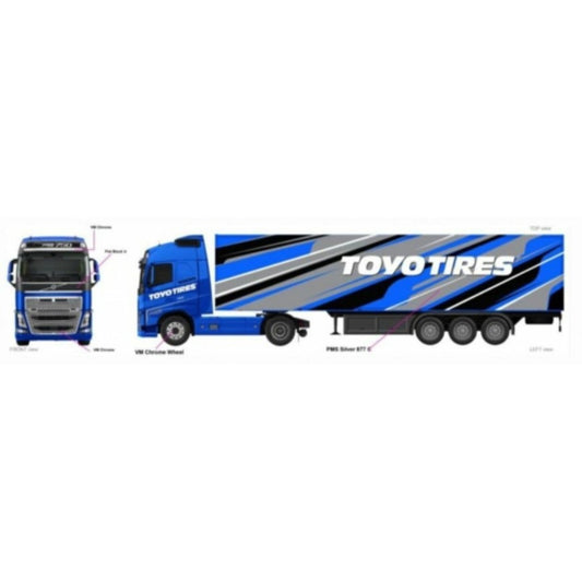 Volvo FH16 Globetrotter 750 XXL with Trailer Toyo Tires