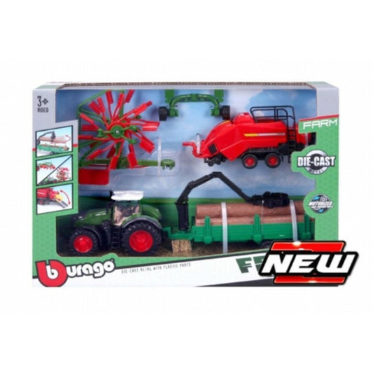 Fendt 1050 Vario with Motorized Whirl Rake, Baler Lifter and Tree Forwarder