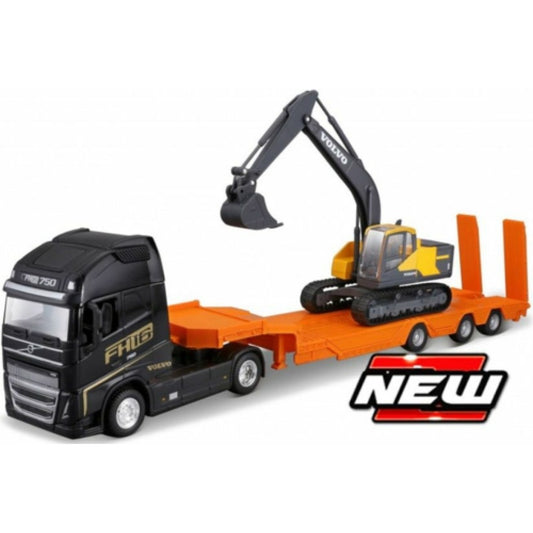Volvo FH16 with Lowloader and Excavator