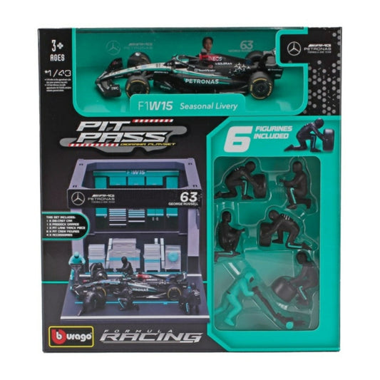 Mercedes AMG Petronas F1 W14 E Performance No.63 George Russell Pit Pass Set