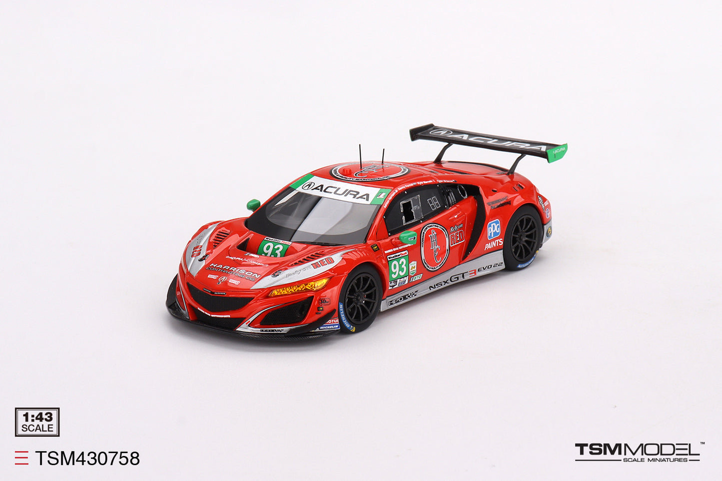 Acura NSX GT3 Evo22 No.93 Racers Edge Motorsports W/Weathers IMSA