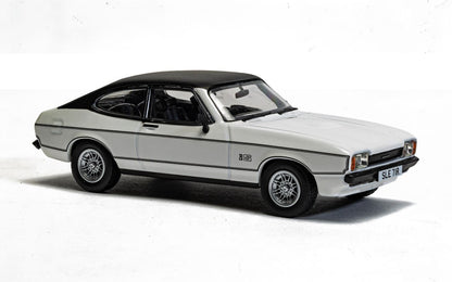 Ford Capri Mk2 2.0S Diamond White and Jaguar XJ6 Series 2 Silver Twin Set
