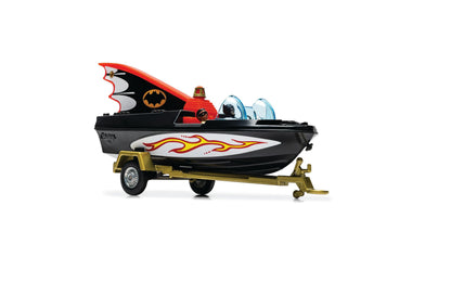 Bat Boat with Batman and Robin