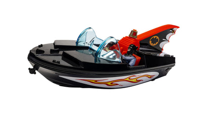 Bat Boat with Batman and Robin