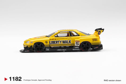 Nissan LB-ER34 Super Silhouette Skyline Sport Yellow