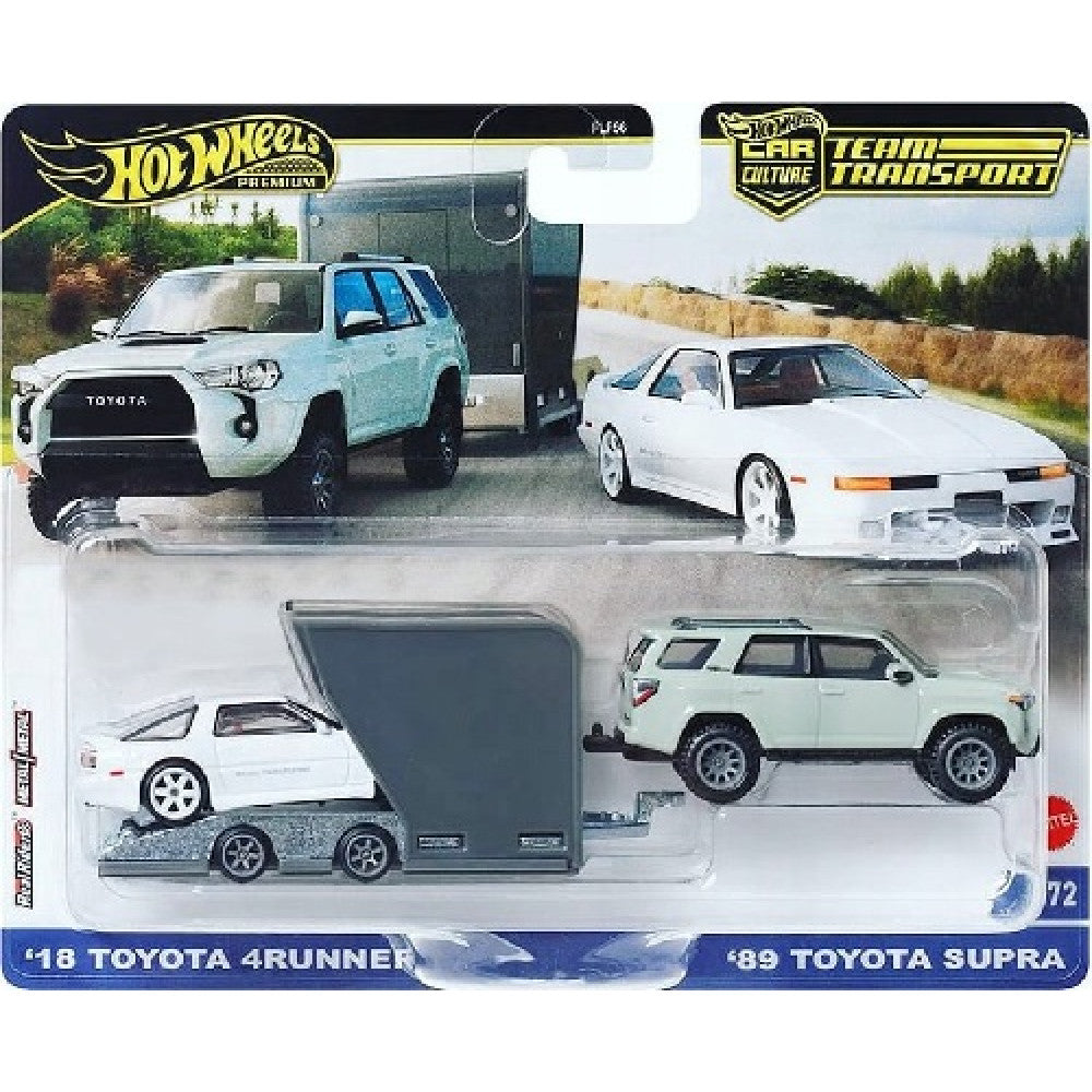 Hot Wheels Team Transport '18 Toyota 4Runner and '89 Toyota Supra No.72