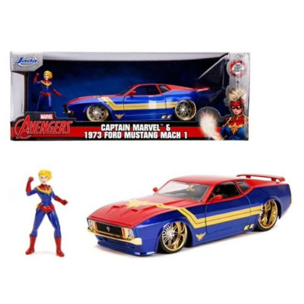 1973 Ford Mustang Mach 1 with Captain Marvel Figure