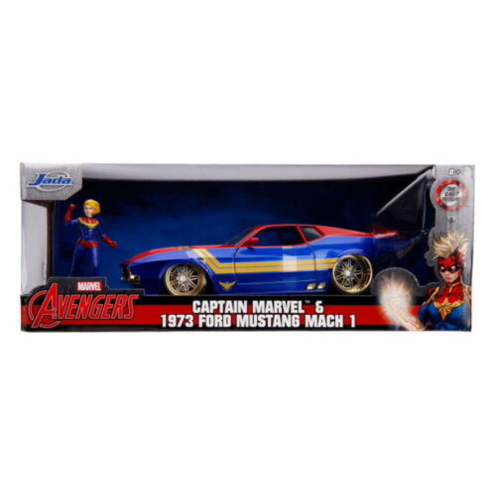1973 Ford Mustang Mach 1 with Captain Marvel Figure