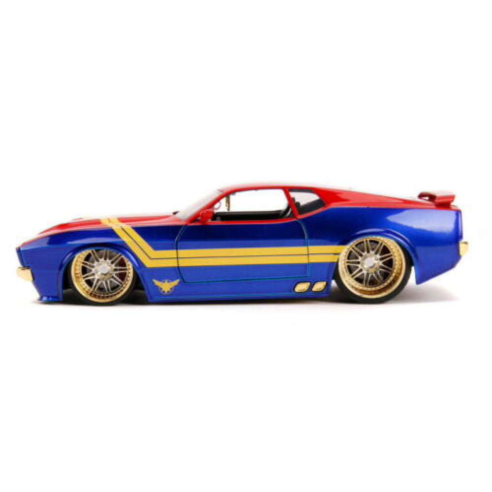 1973 Ford Mustang Mach 1 with Captain Marvel Figure