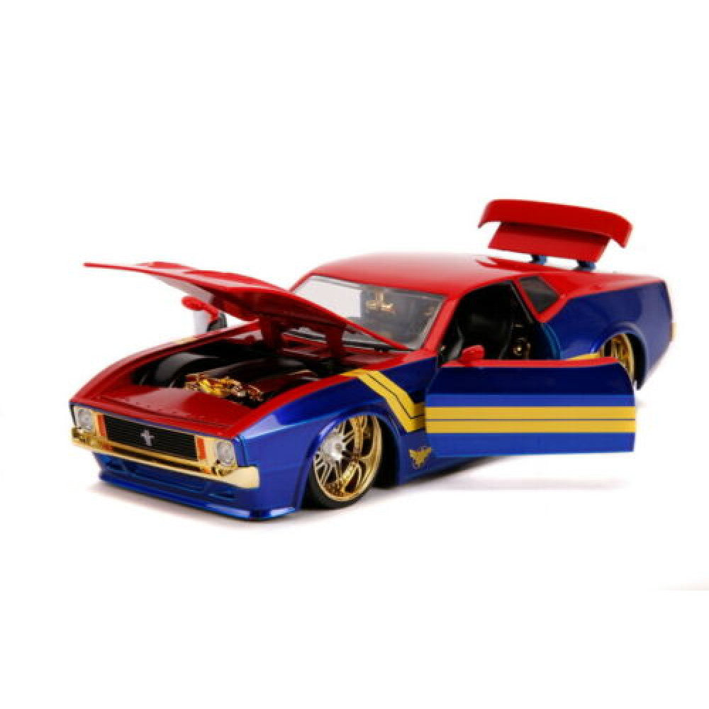 1973 Ford Mustang Mach 1 with Captain Marvel Figure